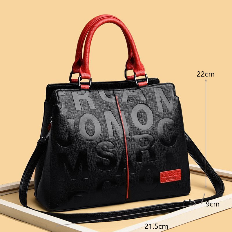 PU Leather Casual Tote Bag