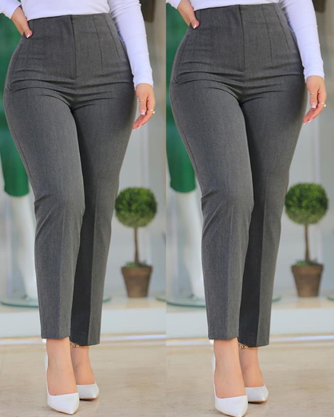 High Waist Cropped Pants