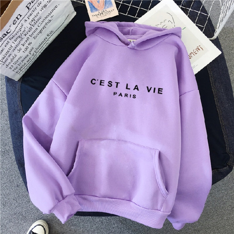 Women Streetwear Letter print Hoodie