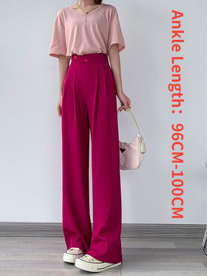 Casual High Waist Wide Leg Pants