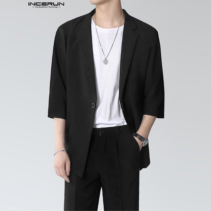 Men Casual Simple Blazer