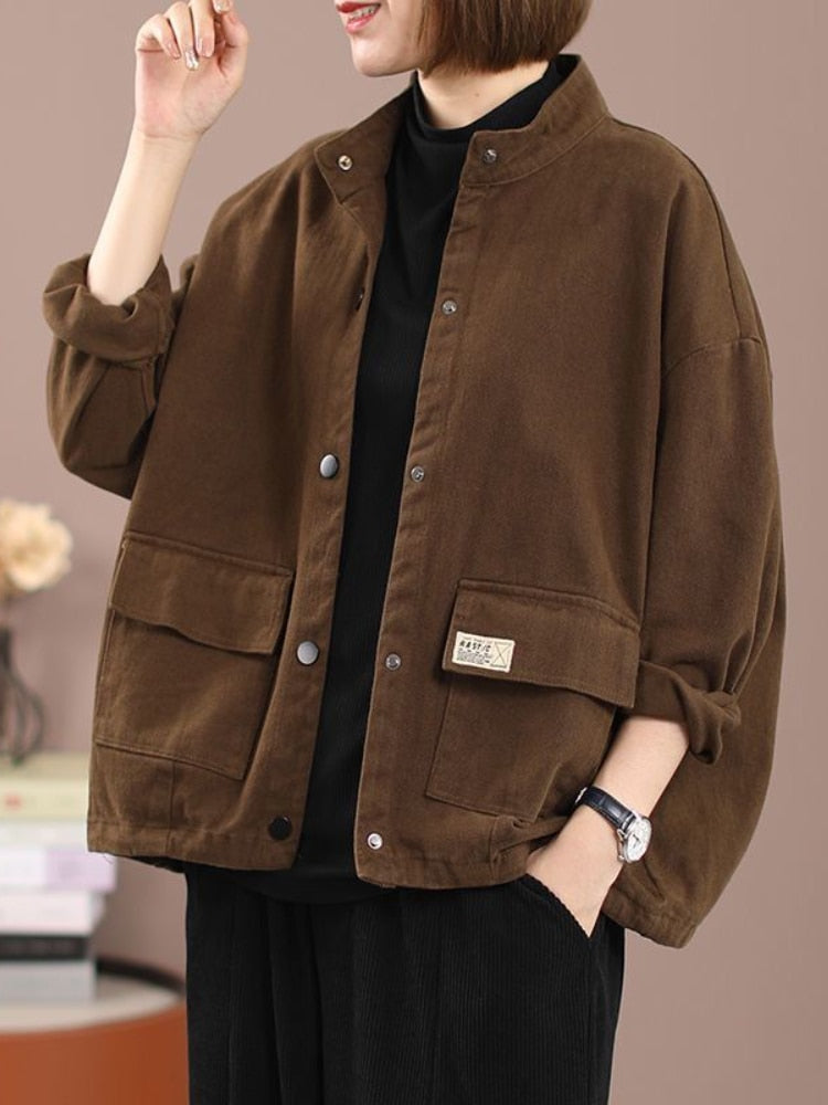 Casual Cotton Short Overcoat