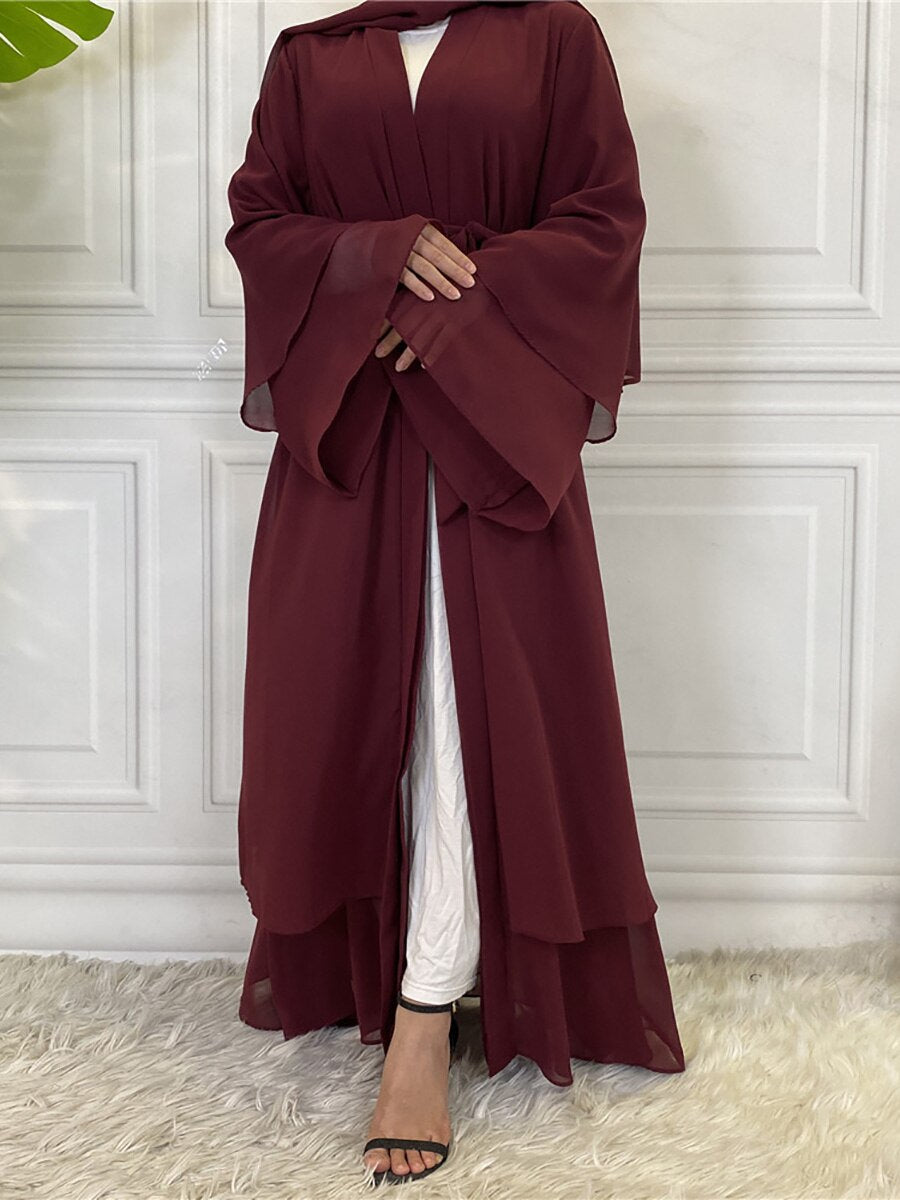 Chiffon Open Dubai Modest Dress