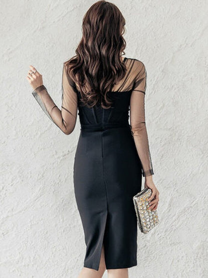 High Waist Pencil Dress