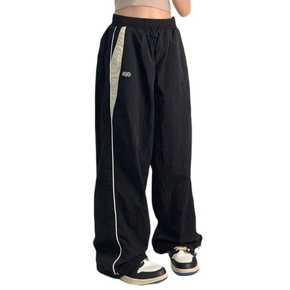 Wide Leg Cargo Casual Trousers