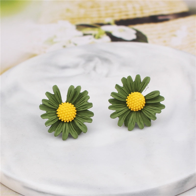 Double-layers Flower Drop Earrings