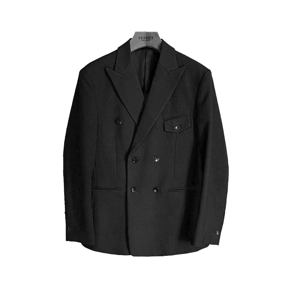 Double Breasted Slim Fit Blazer