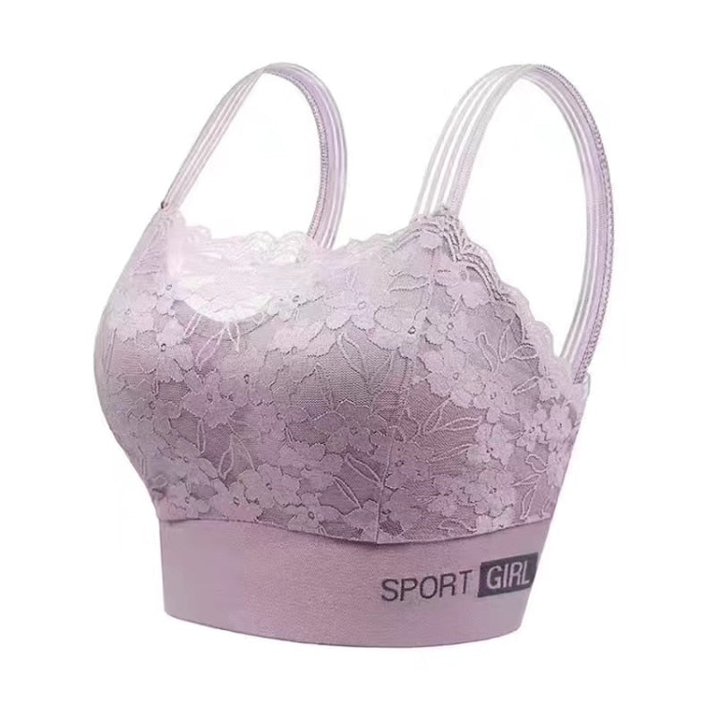 Lace Breathable Sports Bra