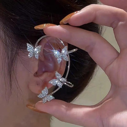 Leaf Butterfly Clip Earrings Without Piercing