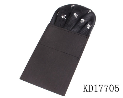 Men Casual Slim Skull Tie