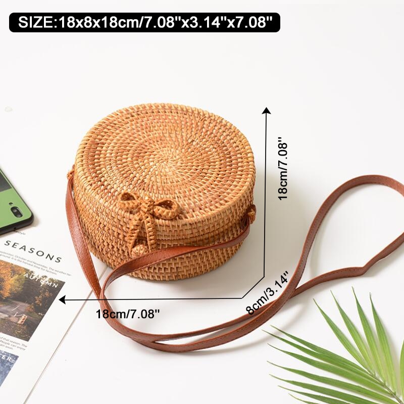 Square Round Mulit Style Straw Bag