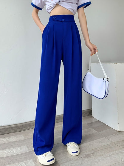 Casual High Waist Wide Leg Pants