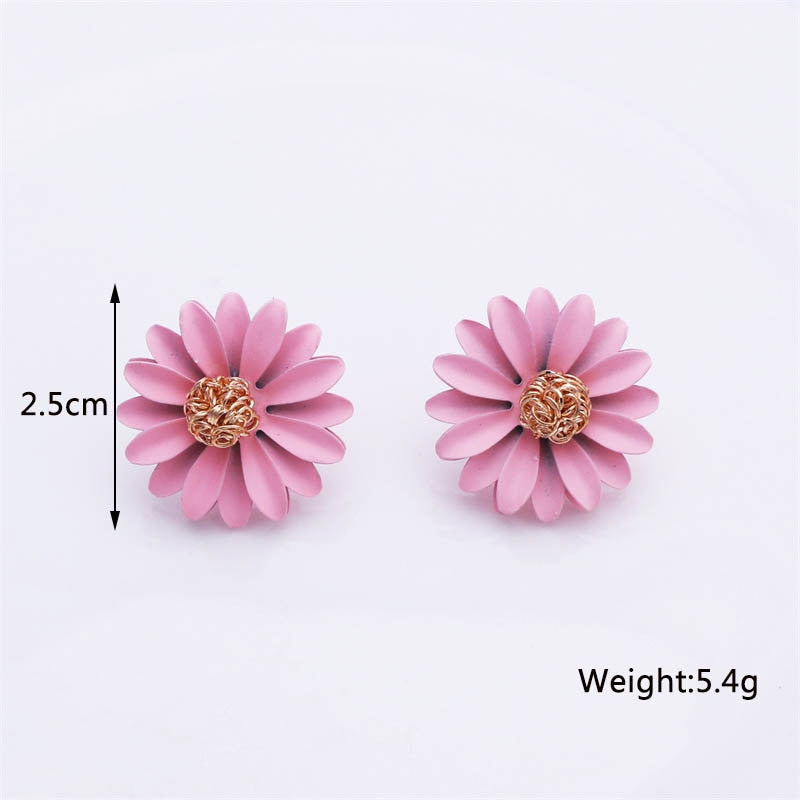 Double-layers Flower Drop Earrings