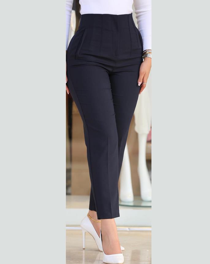 High Waist Cropped Pants