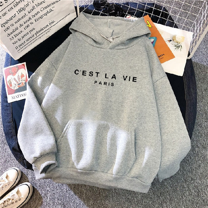 Women Streetwear Letter print Hoodie