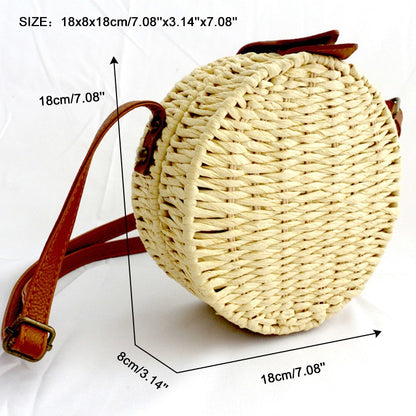 Square Round Mulit Style Straw Bag