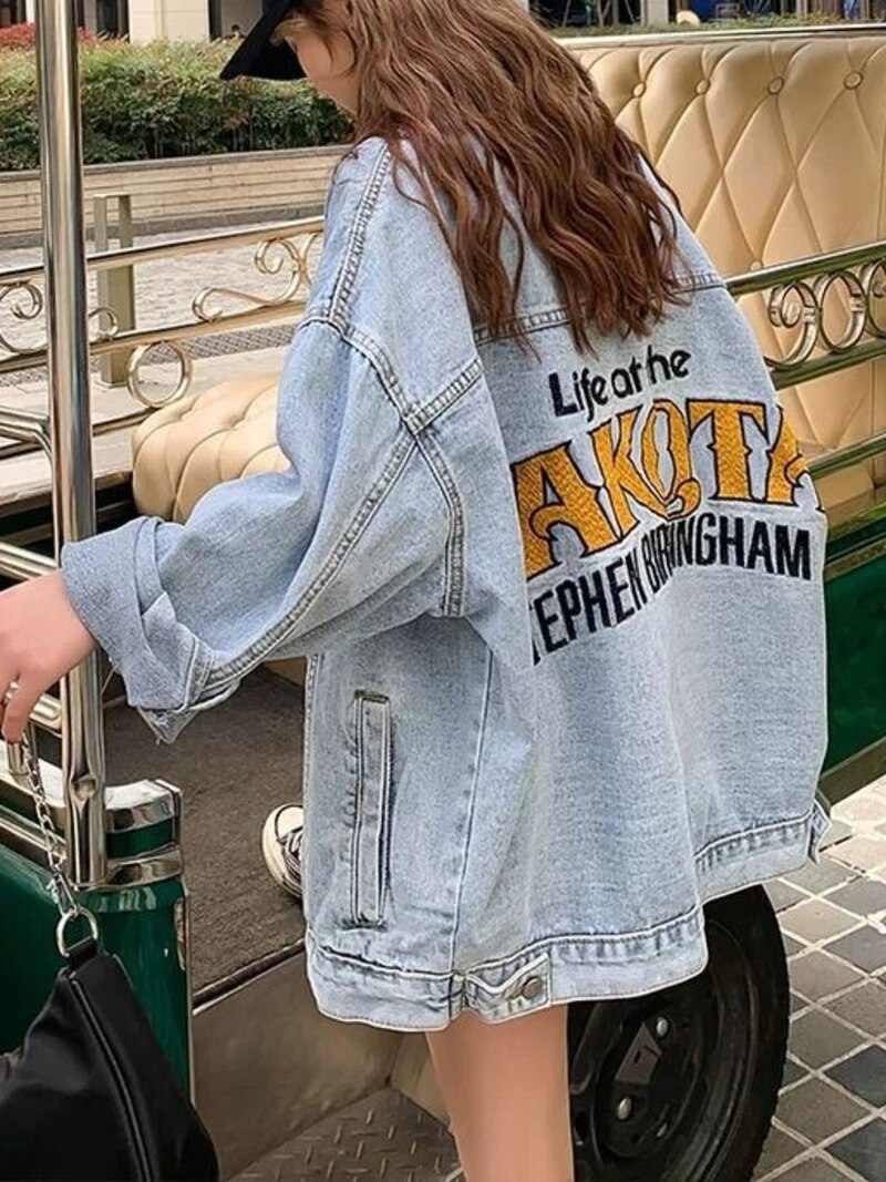 Blue Loose Denim Jacket