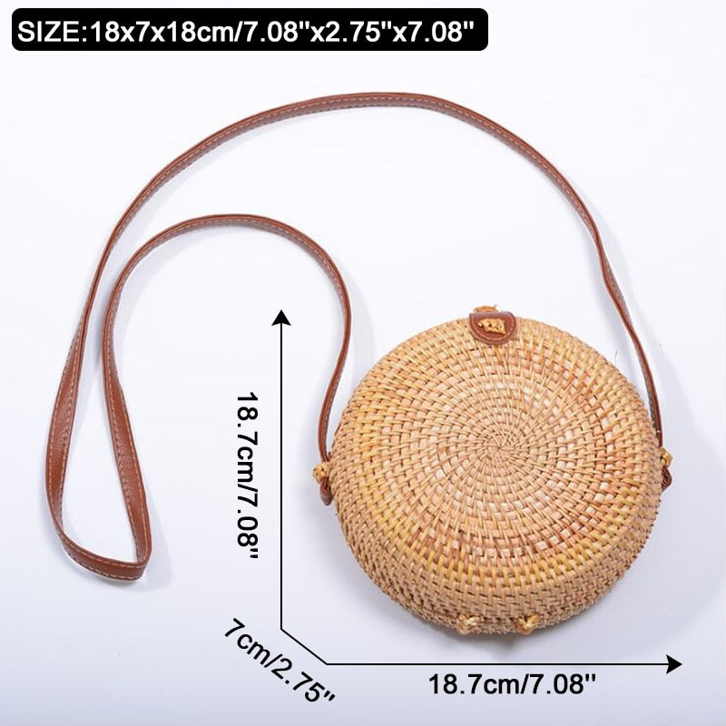 Square Round Mulit Style Straw Bag