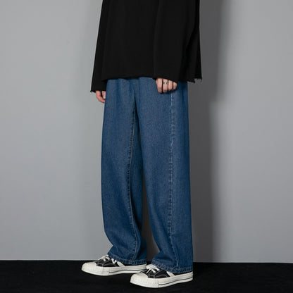 Casual Long Wide-leg Denim Pants