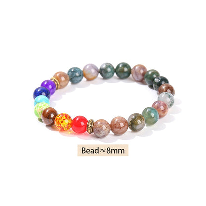 Natural Stone Eight Planets Bead Bracelet