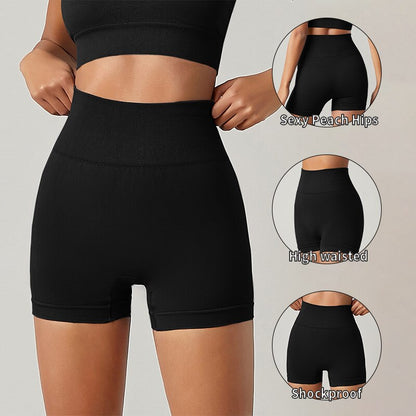 Female Fitness Tight Cycling Yoga Breathable High Waist Shorts