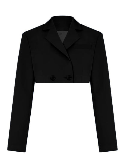 Women Casual Cropped Blazer