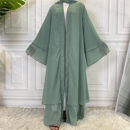 Chiffon Open Dubai Modest Dress