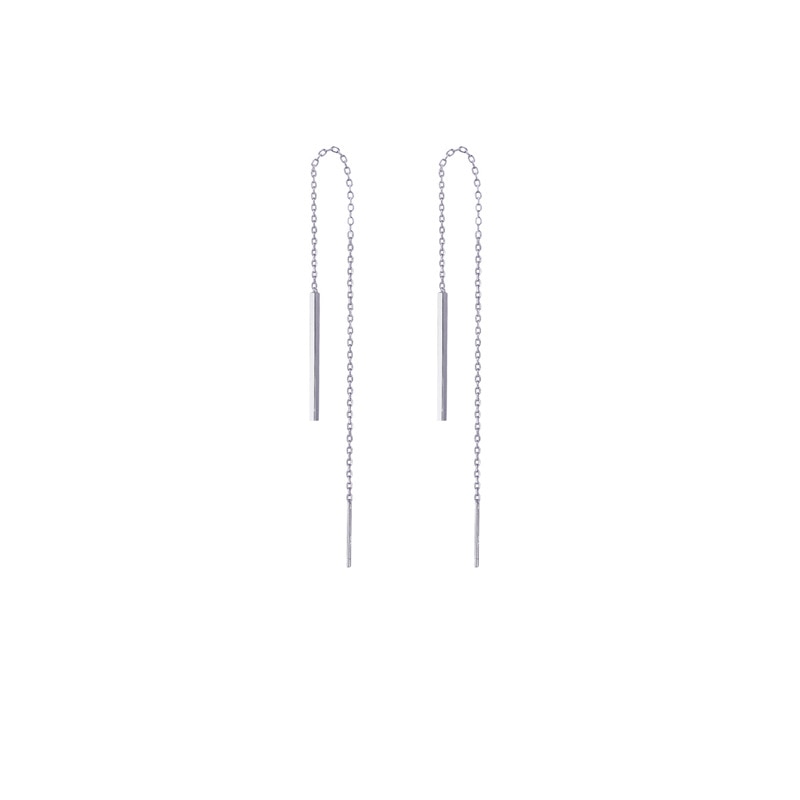 Geometric Ear Stick Long Ear Line Earrings