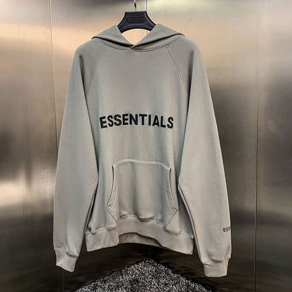 Reflective Letter Printing Fleece Oversized Hoodie