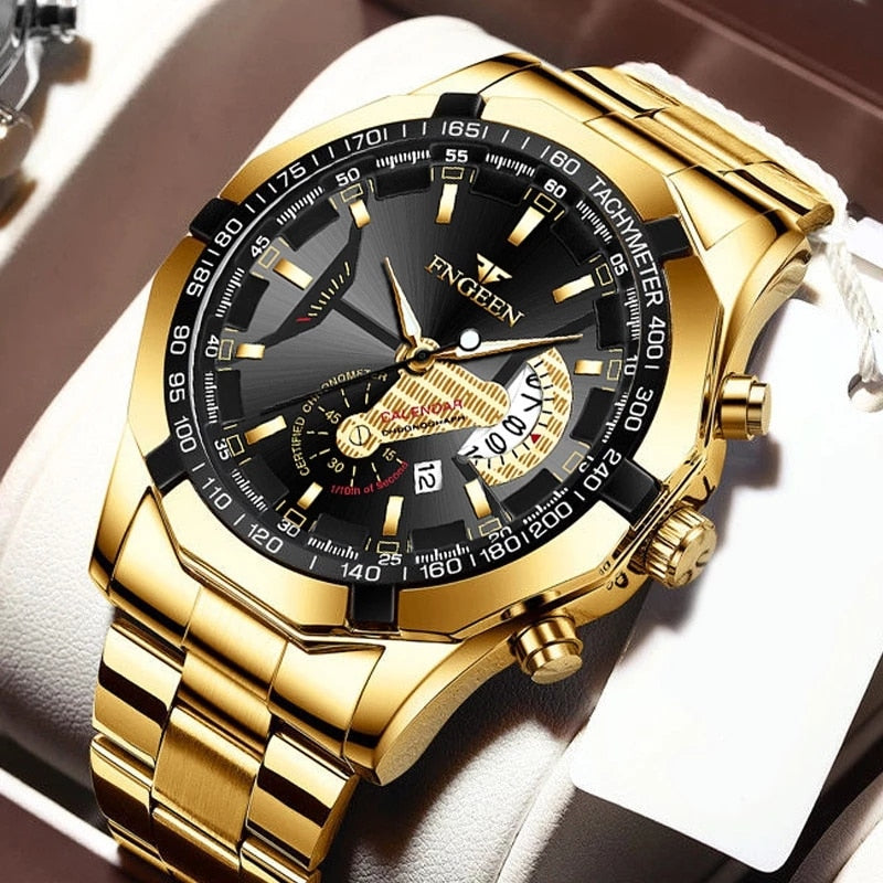 Stainless Steel Waterproof Watch