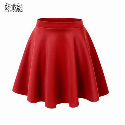 Mini Elastic Pleated Skirt