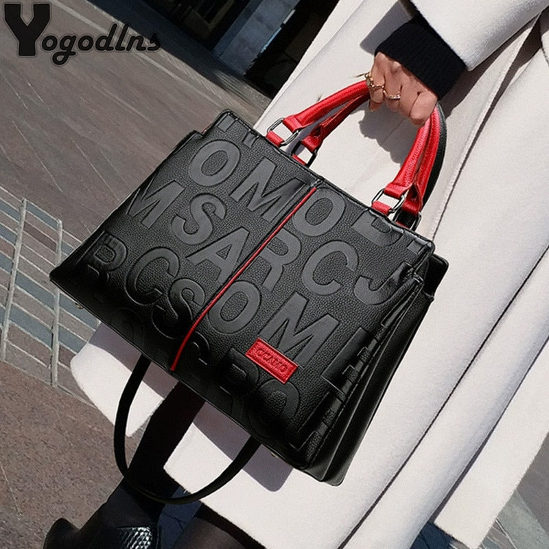 PU Leather Casual Tote Bag