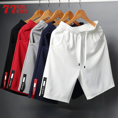 Men Elastic Waist Running Sports Shorts