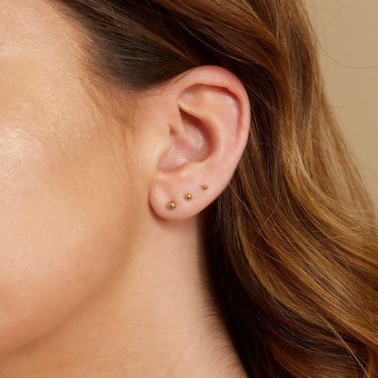Minimalist Small Stud Round Earring