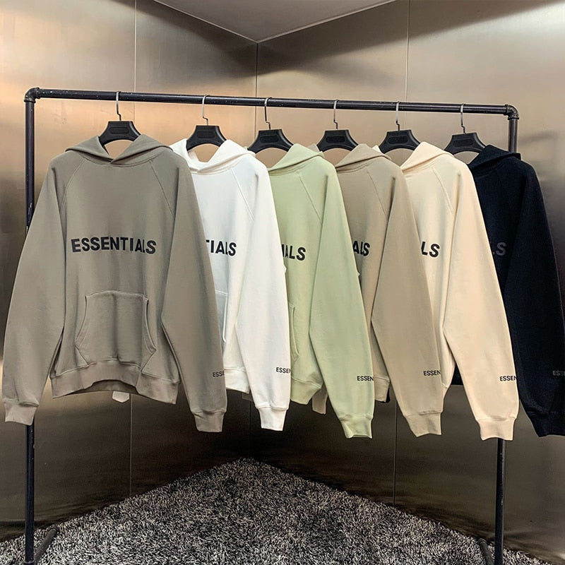 Reflective Letter Printing Fleece Oversized Hoodie