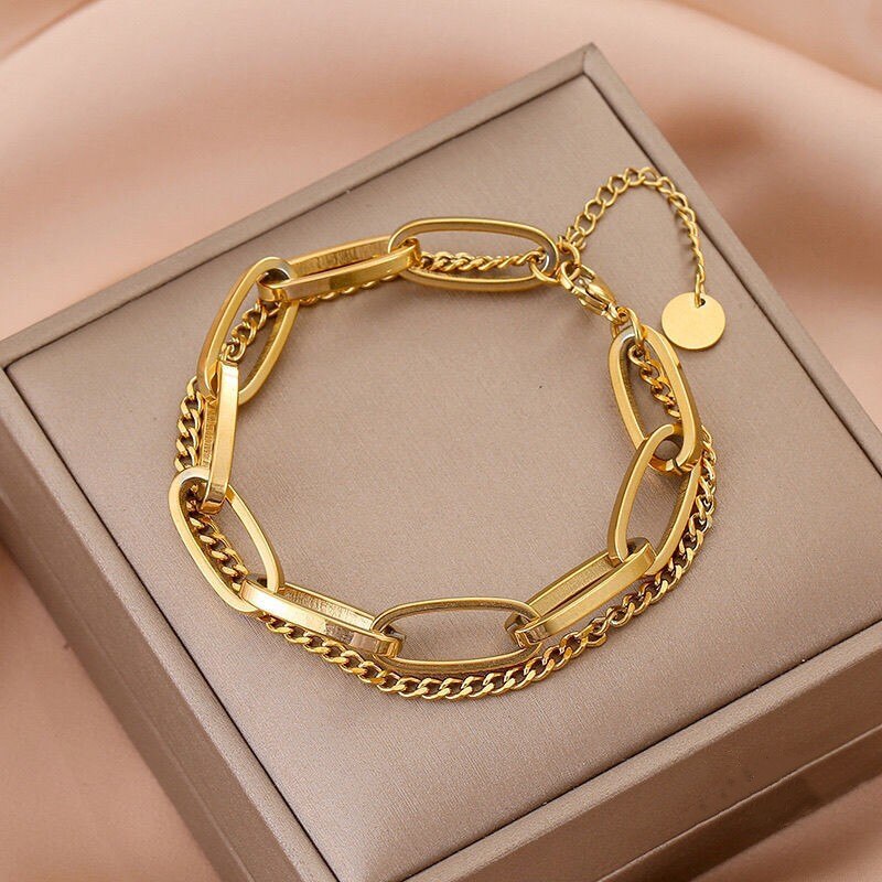 Double Thick Bracelet