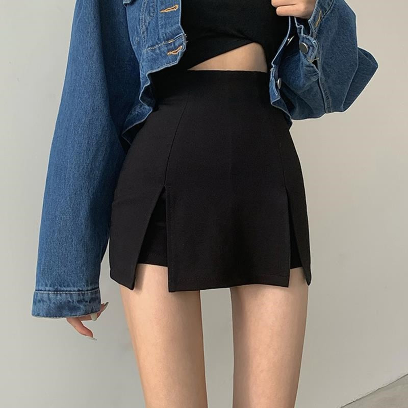 Bodycon Ins All-Match Asymmetrical Mini Shorts