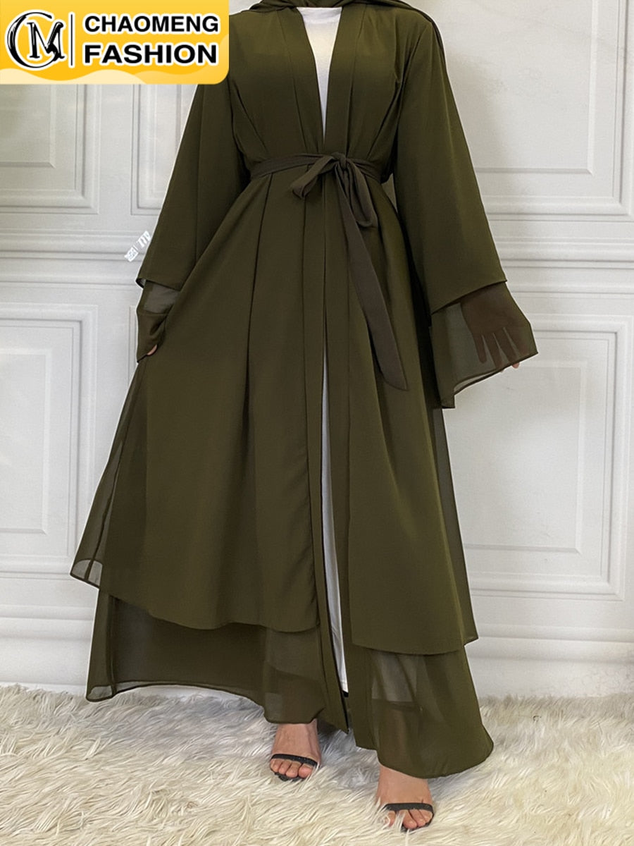 Chiffon Open Dubai Modest Dress